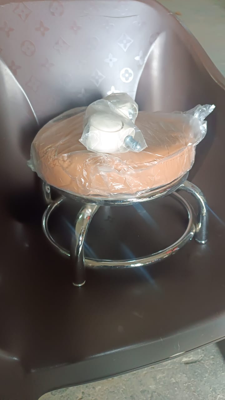 Heavy Duty Steel Base Round Rolling Stool with Wheels Pedicure Stool (1 pc) Heavy Duty Steel Base Round Rolling Stool with Wheels Pedicure Stool (1 pc)